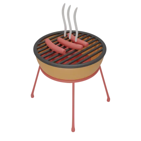 Barbecue  3D Illustration