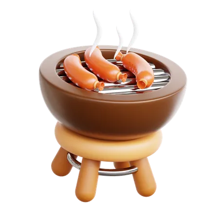 Barbecue grill  3D Icon