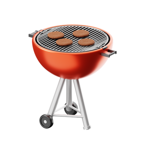Barbecue grill  3D Icon