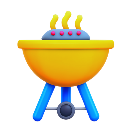 Barbecue grill  3D Icon