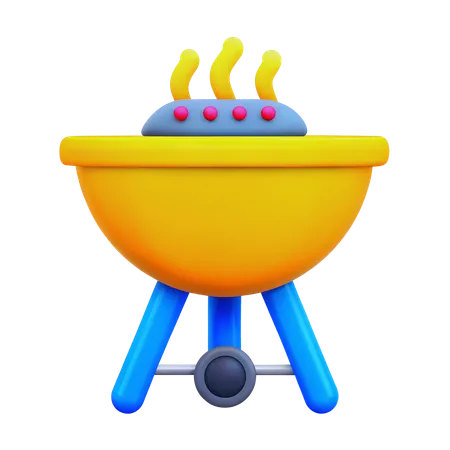 Barbecue grill  3D Icon