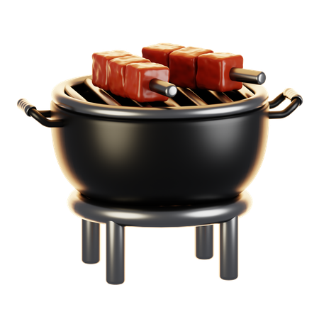 Barbecue grill  3D Icon