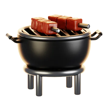 Barbecue grill  3D Icon