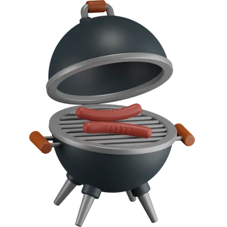 Barbecue grill  3D Icon