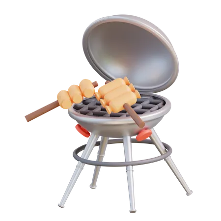 Barbecue Grill  3D Icon