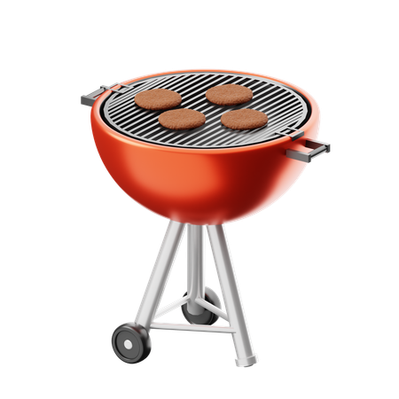 Barbecue grill  3D Icon