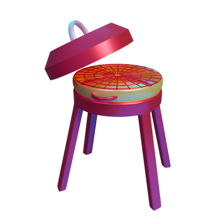 Barbecue grill  3D Illustration