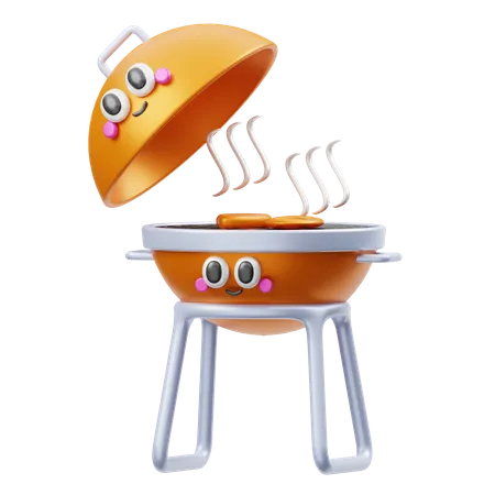 Barbecue grill  3D Illustration