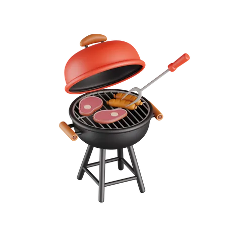 Barbecue  3D Icon