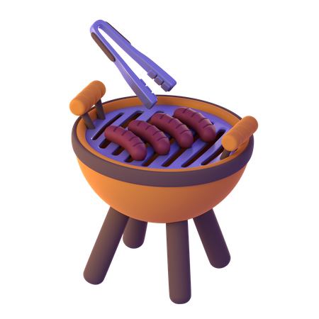 Barbecue grill  3D Icon