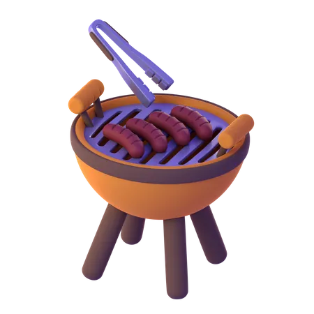 Barbecue grill  3D Icon