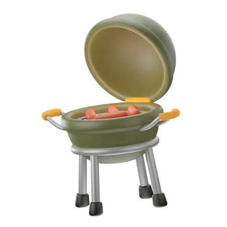 Barbecue grill  3D Icon