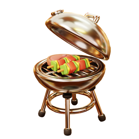 Barbecue kebab  3D Icon