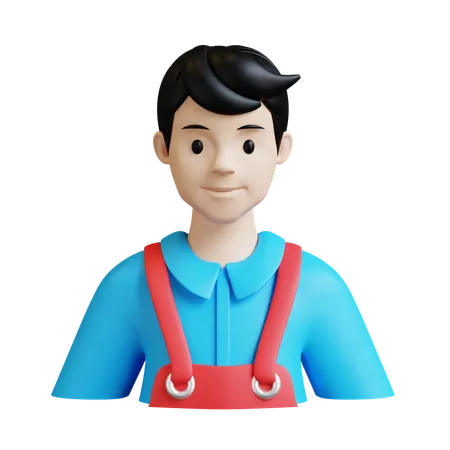 Barbeiro masculino  3D Icon