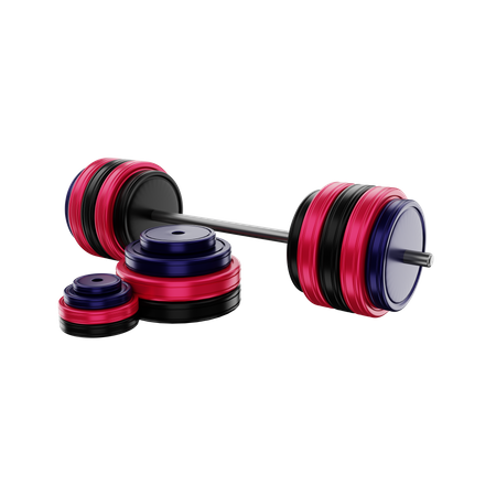 Barbell  3D Illustration