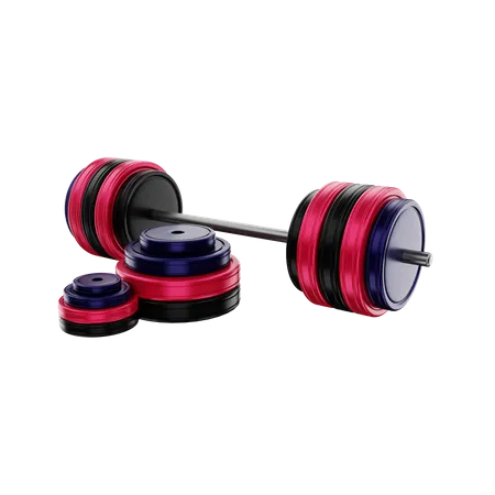 Barbell  3D Illustration