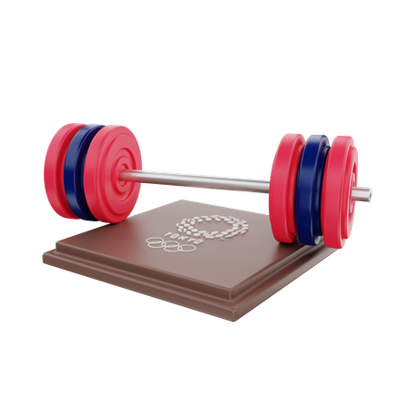 Barbell  3D Illustration