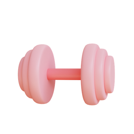 Premium Photo  Pink fitness exercise equipment dumbbell weight in duotone  style 3d rendering