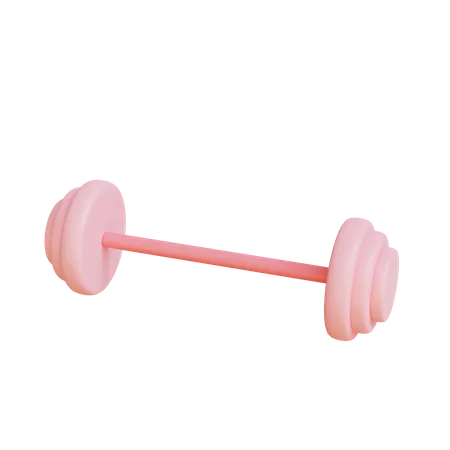 3 D Barbell Illustration Object Rendered Can Be Used In Web Andmay More High Resolution 3D Illustration