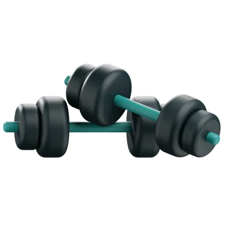 3 D Render Gym Illustration With Barbells 3D Icon