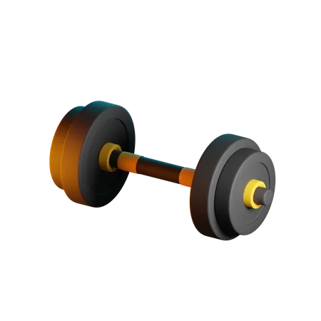 BARBELL ISOLATED 3 D RENDER 3D Icon