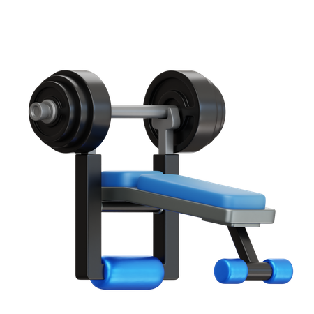 Barbell Bench  3D Icon