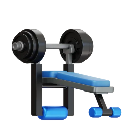Barbell Bench  3D Icon