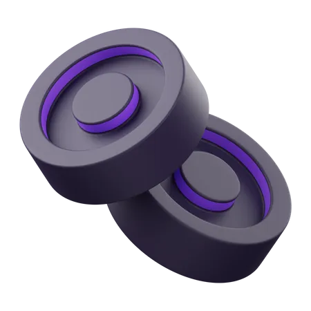 Barbell Cap  3D Icon