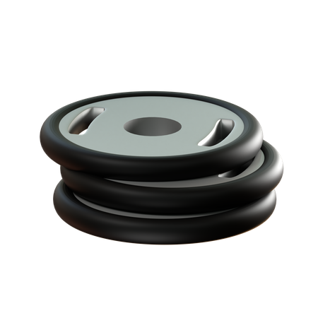 Barbell Cap  3D Icon