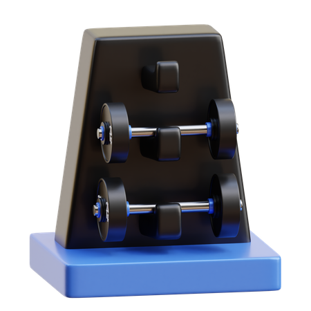 Barbell place  3D Icon