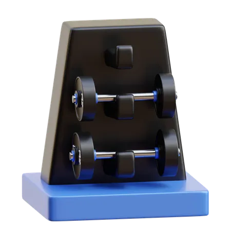 Barbell place  3D Icon