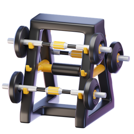 Barbell Rack  3D Icon