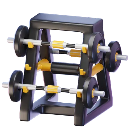 Barbell Rack  3D Icon