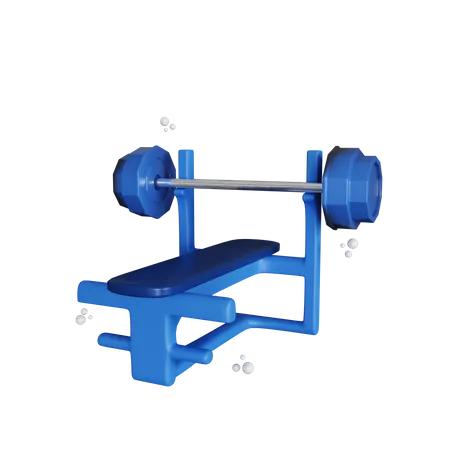 Barbell Set  3D Illustration