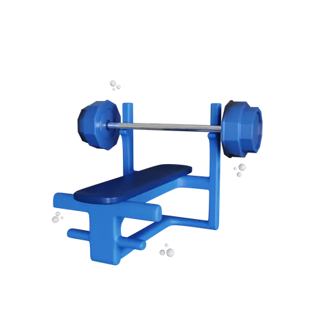 3 D Rendering Barbell Set Isolated Object 3D Illustration