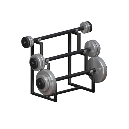 Barbell Shelf 3 D Icon 3D Icon