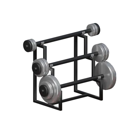 Barbell Shelf  3D Icon