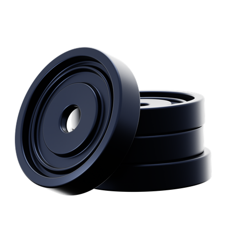 Barbell Weight  3D Icon