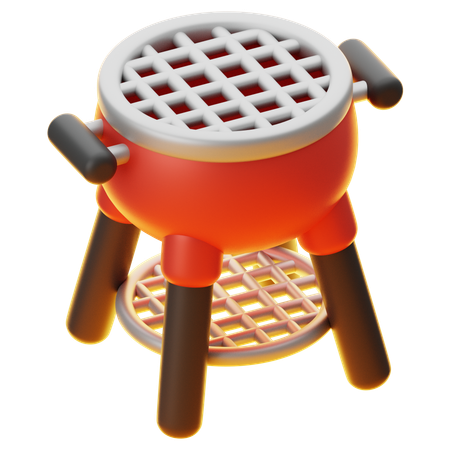 Barbeque Grill  3D Icon