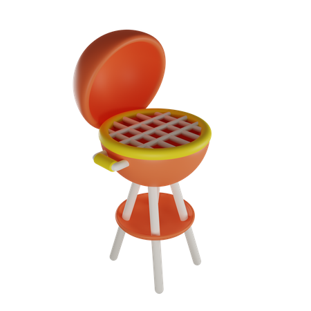 Barbeque Grill 3D Illustration
