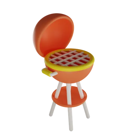 Barbeque Grill  3D Illustration