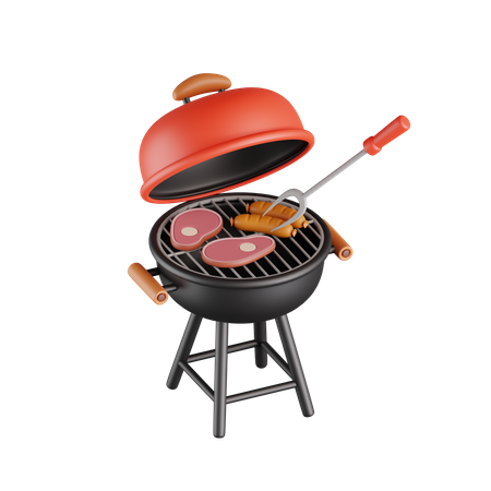 Barbeque grill  3D Icon