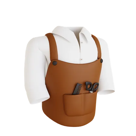 Barber Apron  3D Icon