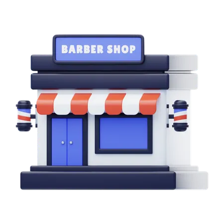 Barber Shop 3 D Icon Isometric Icon Representing Barbershop 3D Icon