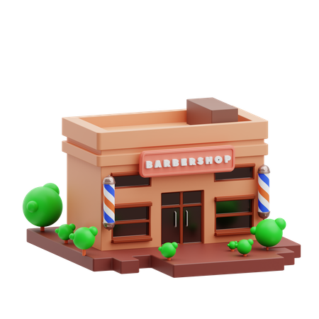 Barbershop  3D Illustration