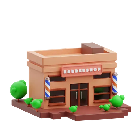 Barbershop  3D Illustration