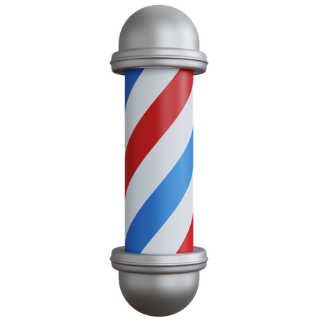 Barbershop Pole 3D Icon