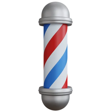 3 D Rendering Barbershop Pole Lamp Isolated 3D Icon