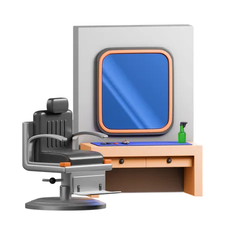 Barbershop set  3D Icon