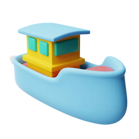 Barco de brinquedo  3D Icon